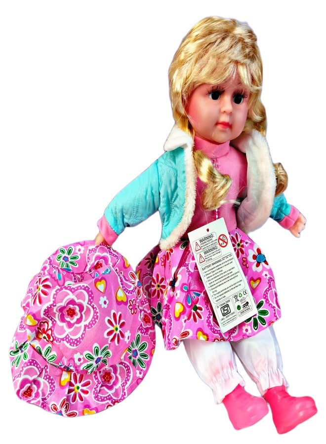 RUHANI Baby Girl Soft Doll Musical and Singing with Push Touch Sensors Doll Toy for Kids >Pack of 1 Doll (Multi Colour) - Image 3